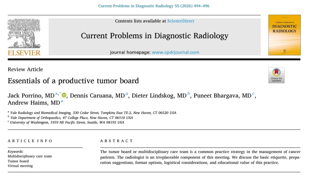 Current Problems in Diagnostic Radiology tweet media