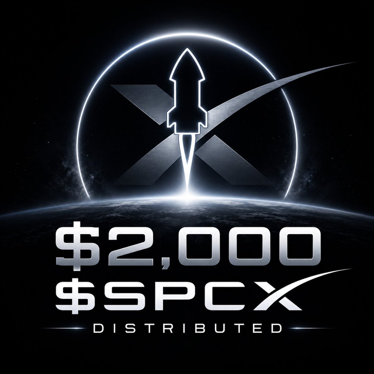 SpcxRocket's tweet photo. Over $2,000 of $SPCX SpaceX Pre-IPO stocks have been distributed on-chain to $ROCKET holders.

🚀🚀🚀 https://t.co/1VV3Km0sdx