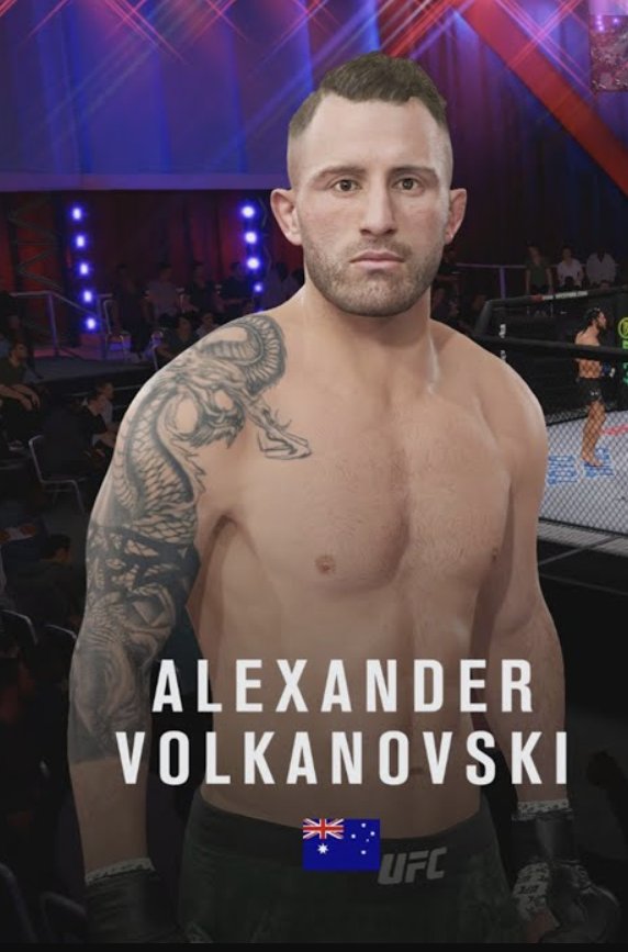 WonderbreadMMA's tweet photo. Alexander Volkanovski has gotta be the only fighter to have consistently accurate fighter models in EA UFC games https://t.co/Zf7Bdsmzj0