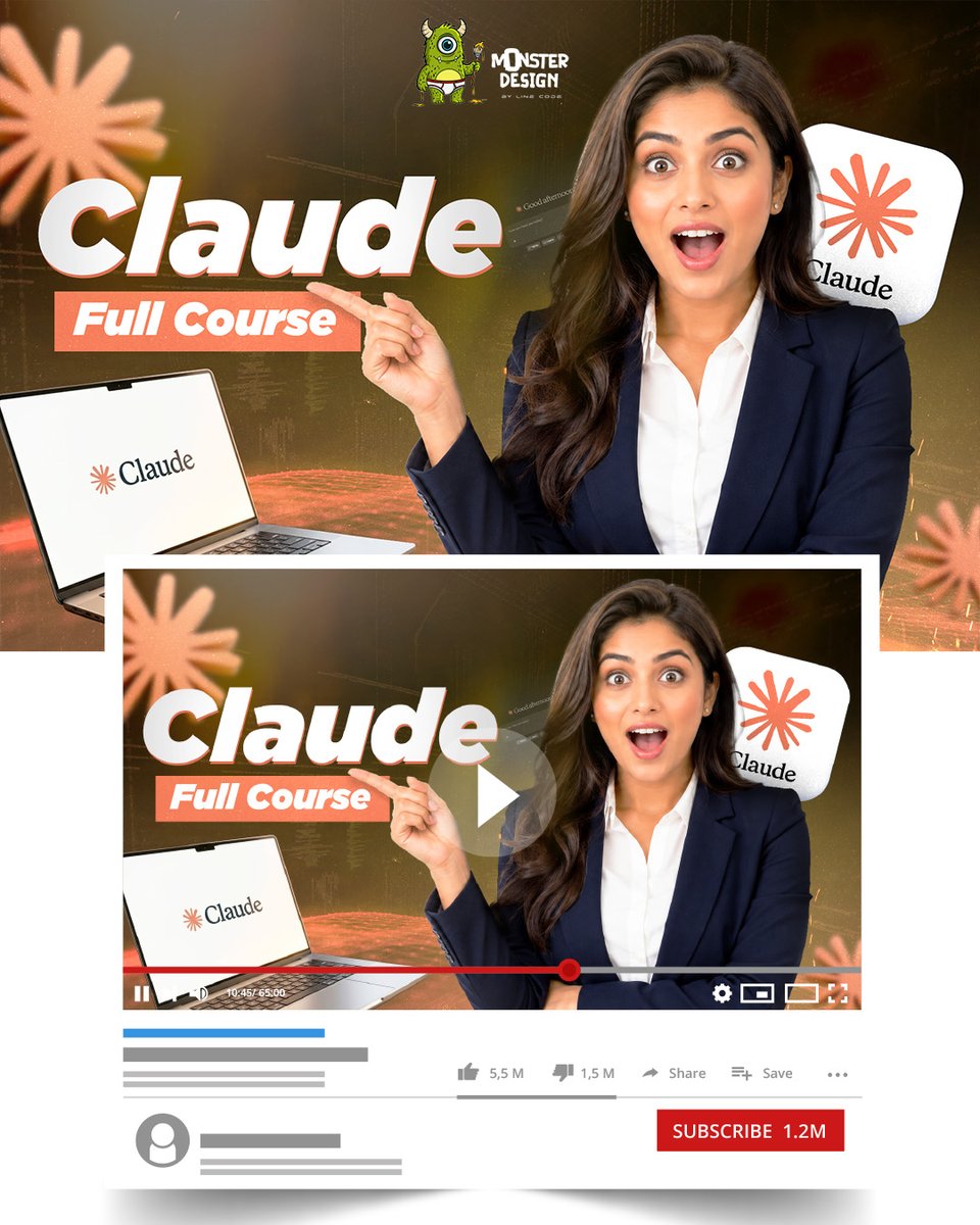 monster_design_'s tweet photo. Good content gets views. Great thumbnails get clicks.
Dm today !!
#connect #monsterdesign #clientproject #thumbnail #youtube #design https://t.co/Imd4LRVM2H
