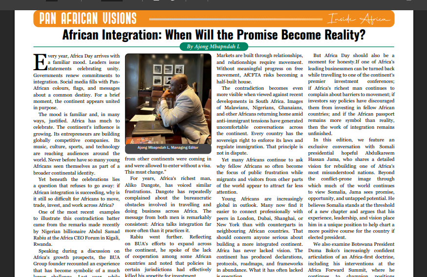 adumbula's tweet photo. Today, after a lengthy period of time, I return to the @Panafricvisions  Magazine with a story from Malawi published on page 60. 

Read stories from Africa in this insightful magazine: https://t.co/p7ZheYwXo3   
#panafricanvisions @BorisEsonoN @ChrisFomunyoh https://t.co/lLIJTfNnEX