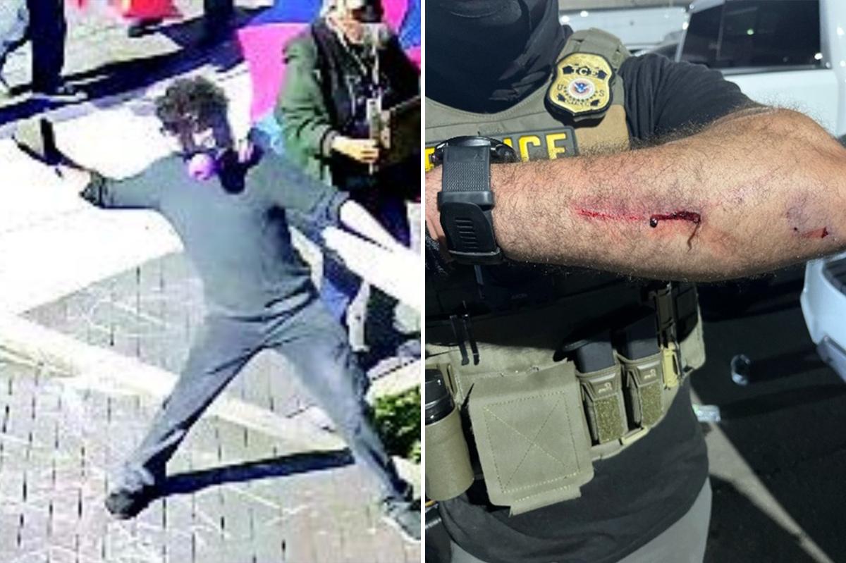 nypost's tweet photo. Portland man sentenced to 30 months in prison for throwing rock at ICE officer during protest https://t.co/ckxsvdz5Dc https://t.co/7XJNRiHFTc