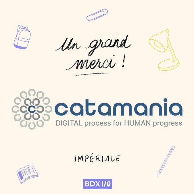 bdxio's tweet photo. Un immense merci à @catamania pour leur soutien en tant que sponsor Impériale !
Votre engagement renforce notre détermination et nous aide à atteindre de nouveaux sommets #BDXIO26 #Sponsors https://t.co/5WZ60m3KqS