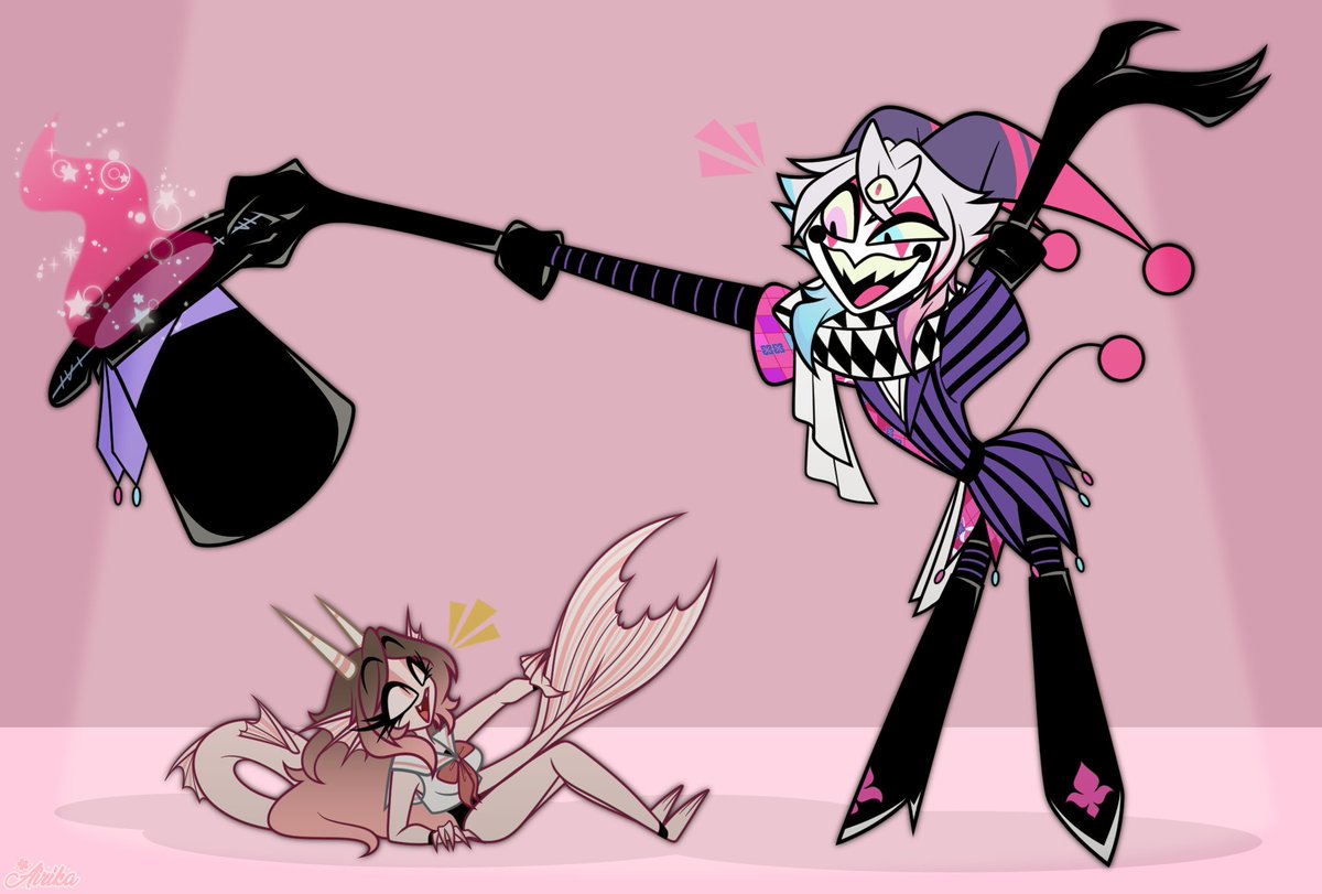 iamairika's tweet photo. Introducing Hell's Greatest Jester, Gavis Bettel! 😈🎩

Yes, I know his design is like Fizzarolli's, but that's because Bettel is a jester too 🃏
#Bettelful #Hellaverse https://t.co/f5zm5z6A99