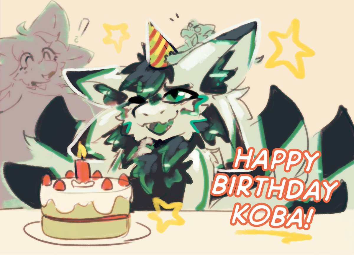 Kobalstromo's tweet photo. Many many thanks to all the people who stopped by stream or otherwise wished me a happy birthday, it was an incredibly fun time all around and I'm so lucky to be so loved. I hope to keep you all company, as well as entertained, for many years to come. <3
Art by @zilluzion https://t.co/0dbXlgH37u
