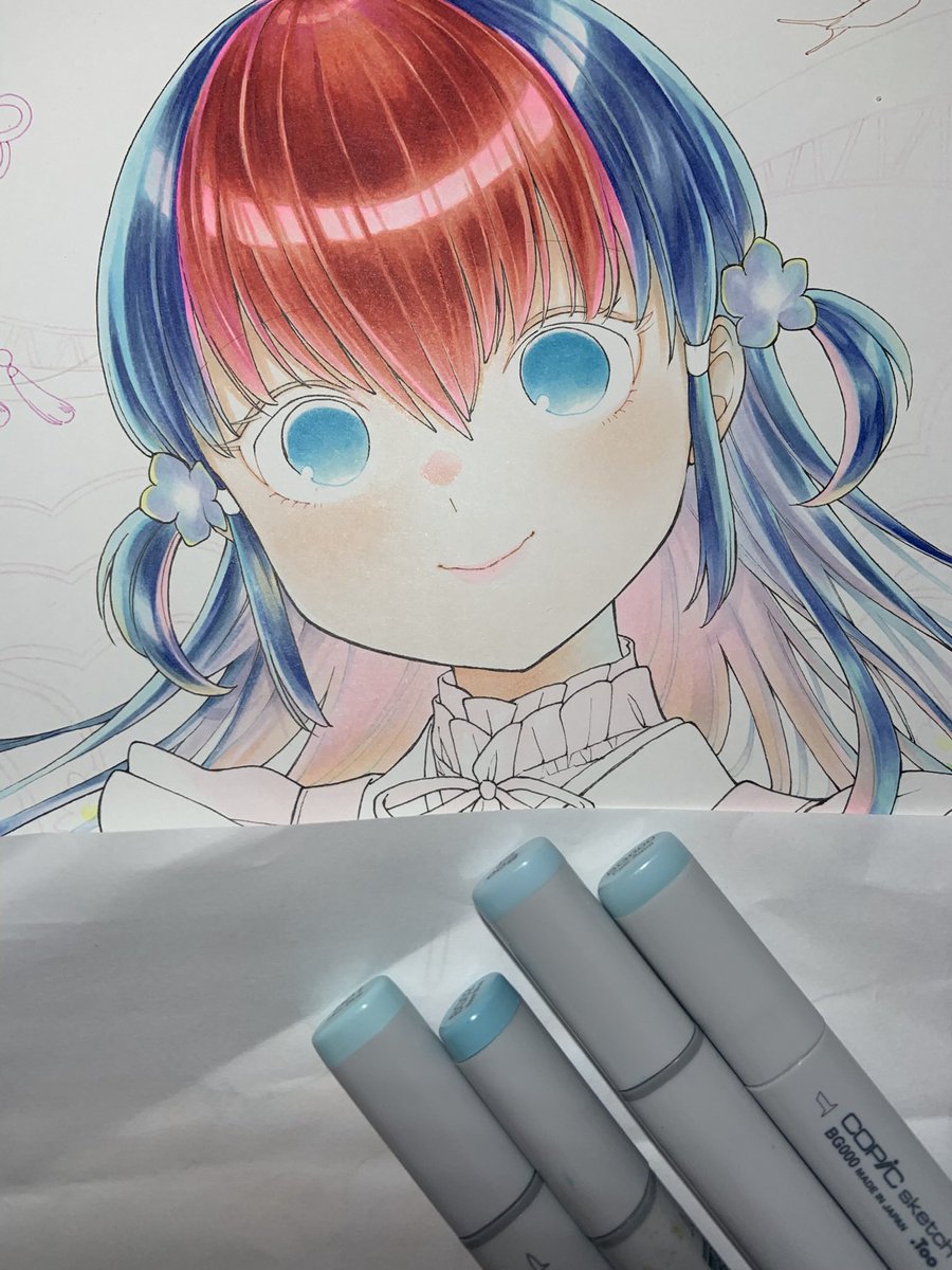 akeziinu's tweet photo. #コピック
#アナログイラスト

お目メイキング👀✨

ホワイトを入れた瞬間に命が宿る感じがして好き😊 https://t.co/0v3l5N7C2R