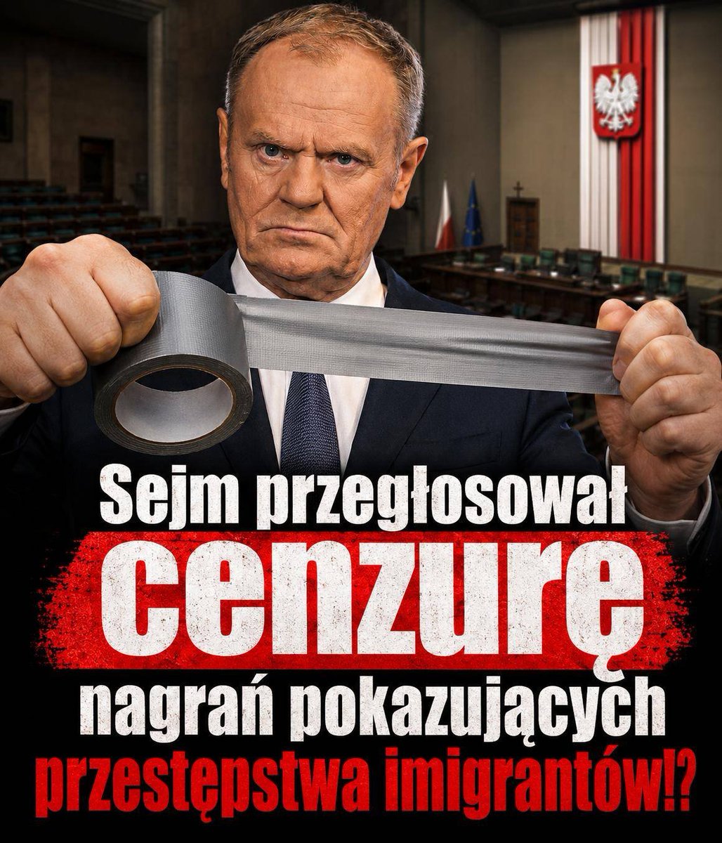 PUsiadek's tweet photo. Sejm przegłosował cenzurę nagrań pokazujących przestępstwa imigrantów!?

11 czerwca Sejm uchwalił ustawę o zakazie patostreamingu. Za głosowało 419 posłów, przeciw było 19 — niemal wyłącznie posłowie Konfederacji. Patologiczne transmisje to zjawisko szkodliwe i co do tego zgadzają się wszyscy. Ale ta ustawa walczy z patologią w sposób, który otwiera drzwi do czegoś znacznie groźniejszego.

Problem leży w zbyt szerokiej możliwej interpretacji.

Ustawa karze tego, kto "publicznie rozpowszechnia treści przedstawiające popełnienie czynu zabronionego." Brzmi precyzyjnie, dopóki nie zadasz pytania: co z nagraniami pokazującymi realne przestępstwa, np. imigrantów?

Po sieci krąży wstrząsające nagranie z Belfastu. Młody Brytyjczyk został brutalnie zaatakowany przez imigranta z Somalii. Pytanie jest proste: czy udostępnienie takiego nagrania będzie karane jako "rozpowszechnianie treści przedstawiającej czyn zabroniony"?

Ze szczerej troski o dobro dzieci możemy dostać sądową interpretację, która stanie się cenzurą informacji o przestępstwach i zamachach. Dowiemy się tego dopiero z linii orzeczniczej — czyli wtedy, gdy ktoś już zostanie skazany.

Każde rozszerzenie odpowiedzialności karnej powinno być dokonywane z najwyższą ostrożnością. Raz przyznane państwu narzędzia mogą w przyszłości zostać wykorzystane znacznie szerzej niż pierwotnie zakładano. Dziś to walka z patostreamem. Jutro — podstawa do usuwania niewygodnych nagrań pokazujących prawdę o przestępczości migrantów.

Konfederacja chce walczyć z patologią w sieci. Ale tego projektu — w tym kształcie, z tak szeroką możliwą interpretacją — poprzeć nie mogła.

W kontekście nastrojów w całej Europie i tego, jak establishment ucisza informacje o przestępstwach migrantów, ta ustawa to potencjalnie groźne narzędzie w niewłaściwych rękach.⁩