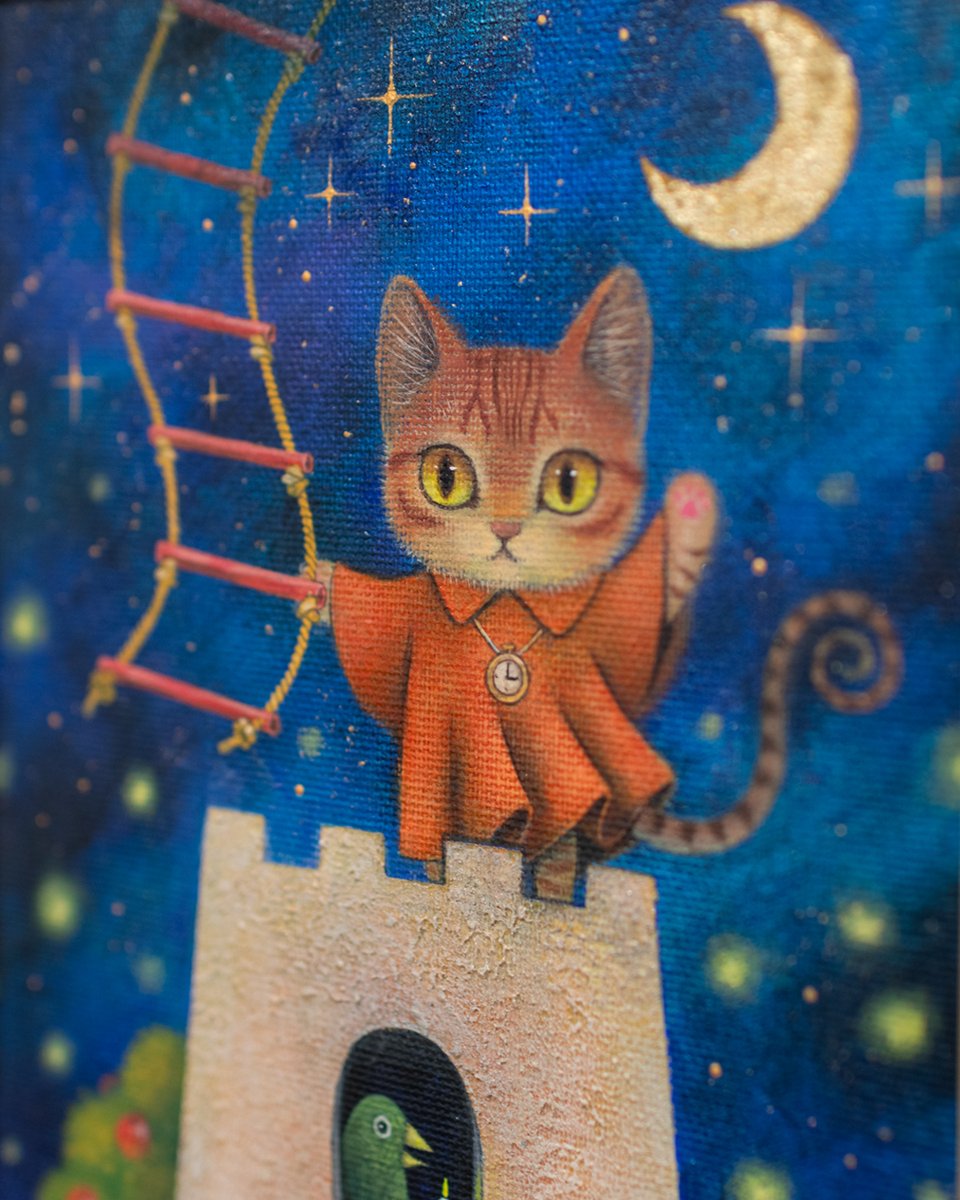 reijinsha_g's tweet photo. 🏮企画展『猫会議2026』出展アーティストを紹介します。

赤綿
Akawata

動物や妖怪などの“怪生物”をモチーフに、夜の幻想世界を描く赤綿。
不思議な魅力を宿した生きものたちと、画面に散りばめられた物語をぜひご覧ください。

🔗https://t.co/KlyV8mMxgy

#猫アート
#猫 https://t.co/vyeHr1PBov