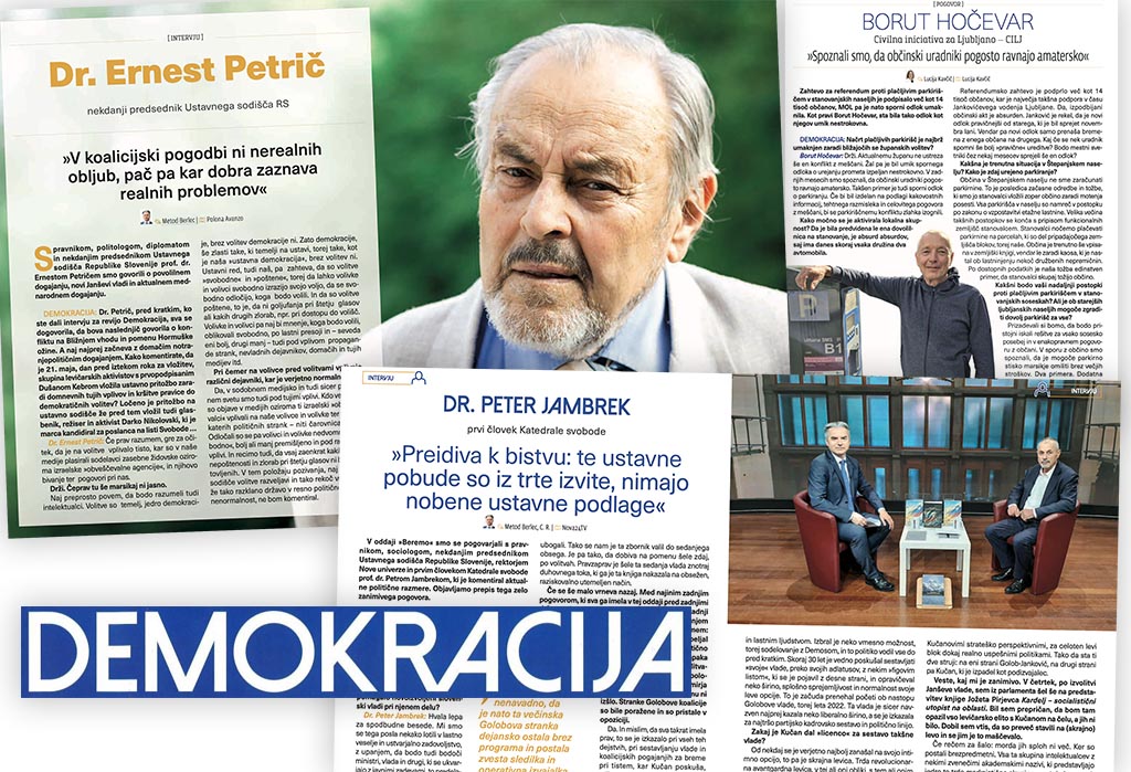 Metod_Berlec's tweet photo. DEMOKRACIJA TEDNIK REVIJA Vabljeni k nakupu in branju nove št. revije @Demokracija1! Nosilna tema: Potrjena 16. @vladaRS in četrta vlada predsednika @strankaSDS @JJansaSDS, to so njeni prvi ukrepi! V njej objavljamo še pregled delovanja Janševih vlad in s čim vse so se morale soočiti. Pod drobnogled smo vzeli zadnje sporne odločitve bivše Golobove levičarske vlade. Razkrivamo: Migracije, deportacije in sistemski očitki o nepravilnostih na (Golobovem) notranjem ministrstvu. Intervjuji: dr. Ernest Petrič, dr. Peter Jambrek in Borut Hočevar. Z Demokracijo boste vedeli več!