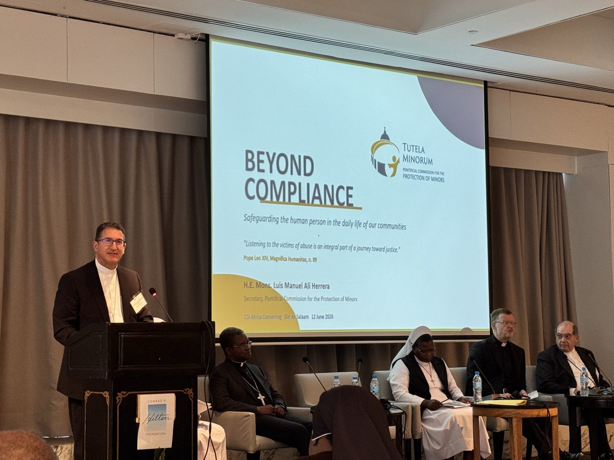 TutelaMinorum's tweet photo. @TutelaMinorum's Secretary Mons Ali joined the Conrad N. Hilton Foundation's convening of sisters in Tanzania this week, speaking on the need to move beyond compliance to foster #Safeguarding for all women in religious life  #WomenReligious #InsideSafeguarding @HiltonFound https://t.co/fVSeyBRnvQ