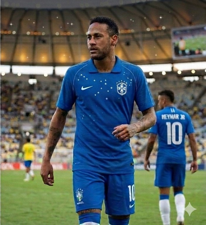 Comodor0br's tweet photo. Essas camisetas foram geradas por IA como conceitos de camisetas da Seleção Brasileira, com a finalidade de propor debate sobre estética do uniforme 2. Há diversas outras propostas de aficcionados na internet e essa é mais uma delas. https://t.co/O1huhXAAXG