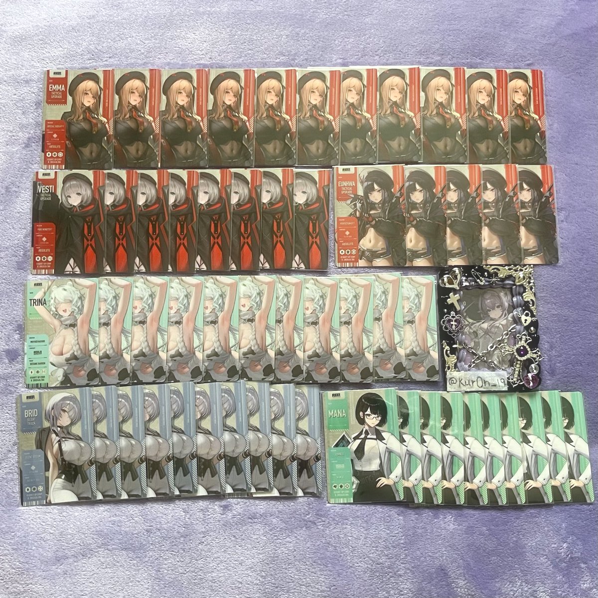 Kur0n_19's tweet photo. 【交換 / 譲渡】NIKKE メタリックパスコレクションver4

〔譲〕 画像の物
スノーホワイト、ナユタ、ラピ、セイレーンetc…

〔求〕 リバーレリオ>110円＋送料

↑に名前がある子は1：1の交換希望です
その他の子は2：1、3：1など可能です！

郵送or匿名発送 希望です📮𓈒𓂂𓇬
お気軽にお声掛けください https://t.co/HKwU5jqFdJ