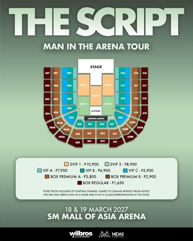 itscheskalimson's tweet photo. 🎸 THE SCRIPT just added DAY 3 for Manila! 🤯🔥
📅 March 20, 2027
🎟️ Ticket selling TOMORROW!
Need help securing your desired seats? 📩 Message me now for ticket assistance!
Limited slots only, baka maubusan ka pa ng securing slot sakin⚡
#TheScriptManila #ManInTheArenaTour https://t.co/C93ZX4xWyh