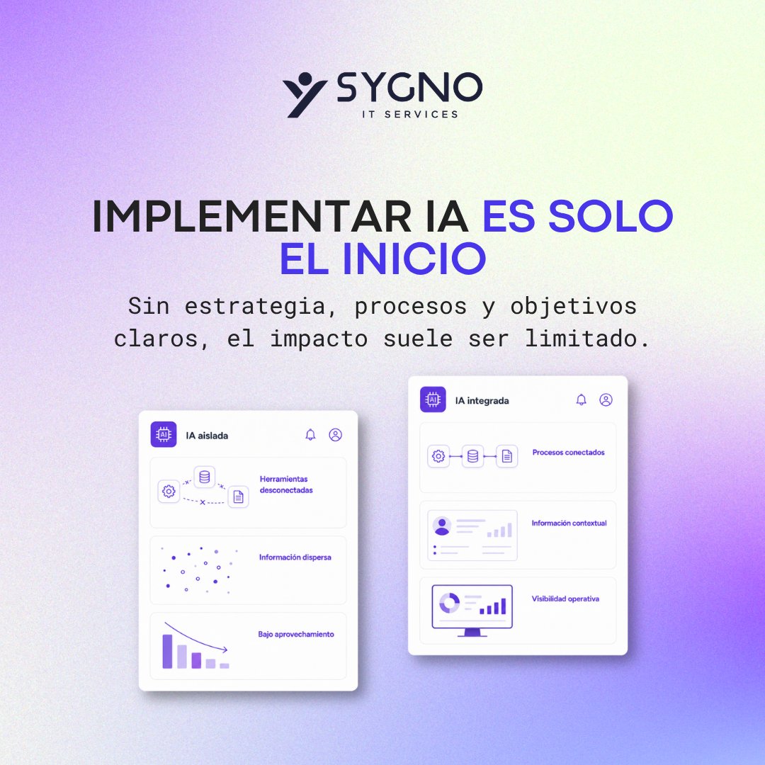 SygnoIT's tweet photo. Tener IA no garantiza resultados.

La diferencia está en combinar:

> Información
> Contexto
> Estrategia
La IA detecta patrones.
Las personas convierten esos hallazgos en decisiones.

🔗 https://t.co/BHOBLv52H9

#sygnoitservices #empresait #ai #analitica #dataanalytics https://t.co/fTbQ3Im4tp
