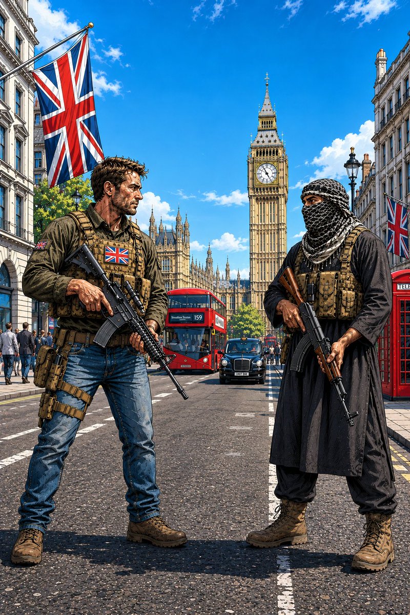 zombisaurio7's tweet photo. Reino Unido va a terminar en guerra.

Patriotas vs islamistas. https://t.co/jTsFZV65e1