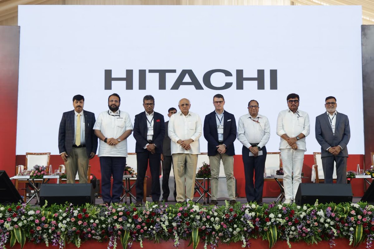 Bhupendrapbjp's tweet photo. Driven by the vision of Hon’ble PM Shri Narendra Modi Ji to build a self-reliant and energy-secure India, Gujarat is taking a giant leap in the clean energy transition.

Today, I was pleased to perform the groundbreaking for Hitachi Energy's ₹ 2,000 Cr Large Power Transformer facility in Karjan, Vadodara.

This state-of-the-art facility is a significant boost to #MakeInIndia, as it will produce advanced transformers essential for transmitting renewable power. 

Beyond technology, this project will empower our youth by creating significant employment and skill development opportunities, further strengthening Gujarat’s position as a global manufacturing powerhouse.

With a focus on sustainability and innovation, we remain committed to fostering an ecosystem where global industries can thrive while contributing to a greener and more prosperous India.

@hitachienergy