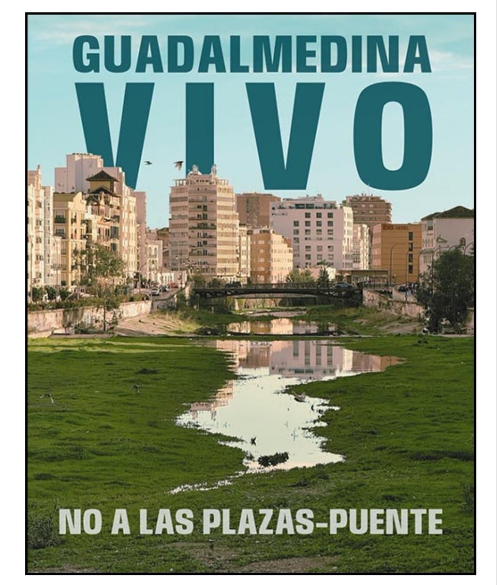 _ElObservador_'s tweet photo. #OJO
#AlaCalle
Rechazo ciudadano: colectivos vecinales y ecologistas convocan a un #Paseo reivindicativo #MañanaSábado13J por el #Guadalmedina, para defender su restauración ecológica frente al proyecto de @PacoDelaTorreP que pretende cubrirlo con cinco plazas-puente.
. https://t.co/csoof2h44Z