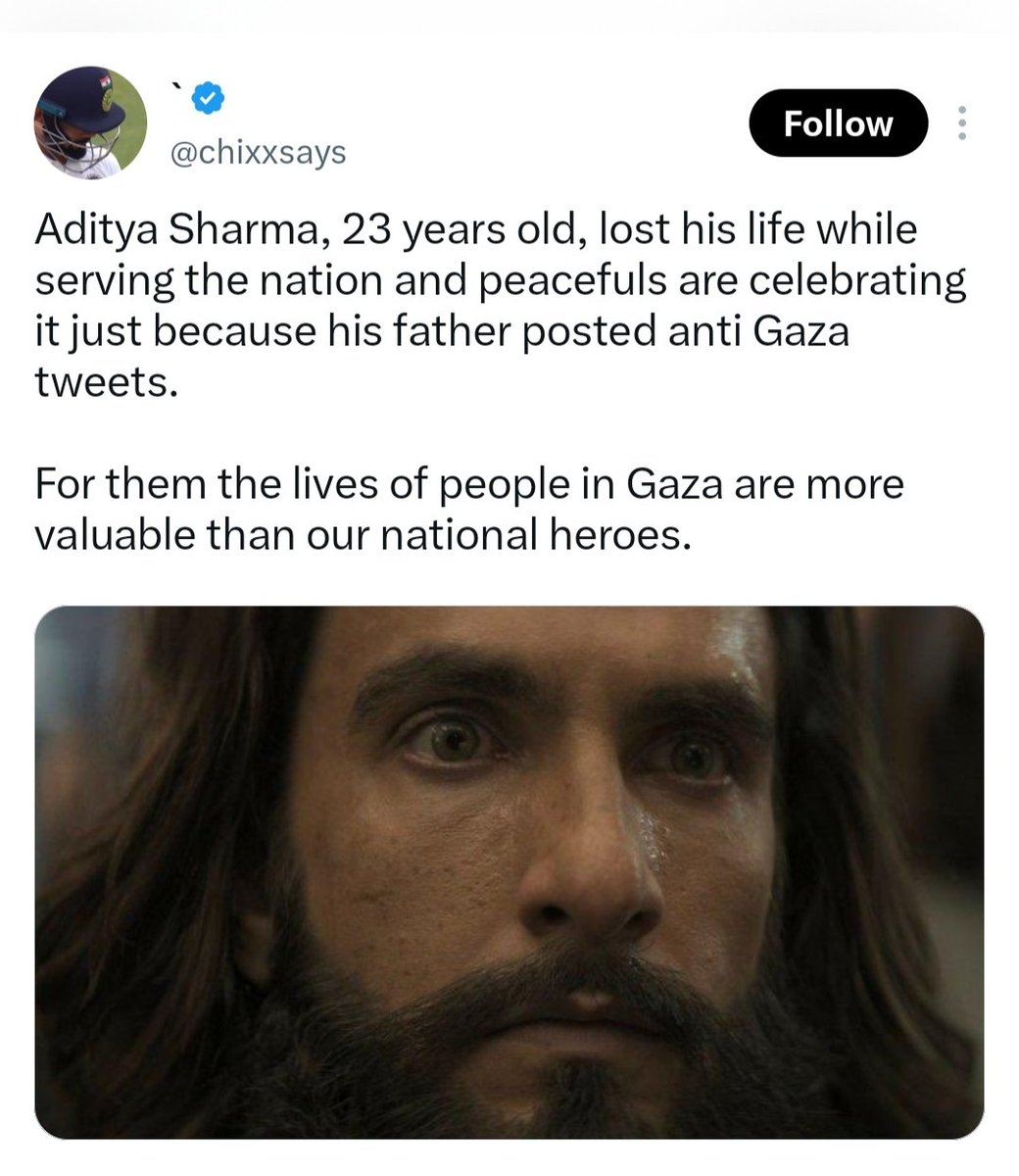 AlFarsi1201's tweet photo. Aditya was not serving the nation; he was a merchant seafarer on the private commercial vessel MT Jalveer. Sanghis like to manipulate everything, just like they turned Savarkar into a freedom fighter. 🤡

Indeed Gazans are more important than these subhuman sanghis. https://t.co/ByJhvjnl8o