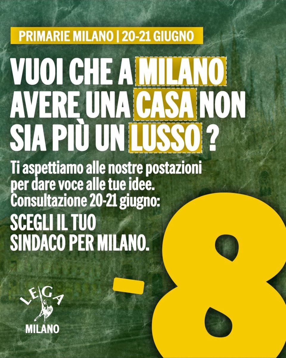 ClaudioBorghi's tweet photo. Vi segnalo che la Lega ha deciso a Milano questo esperimento di "primarie aperte" per ascoltare i cittadini e sentire la loro opinione su chi vorrebbero come sindaco. Dato che la cosa sta dando fastidio ovviamente mi piace. Quindi parteciperò e chiedo ai milanesi di partecipare. https://t.co/wyki1b9Ye7