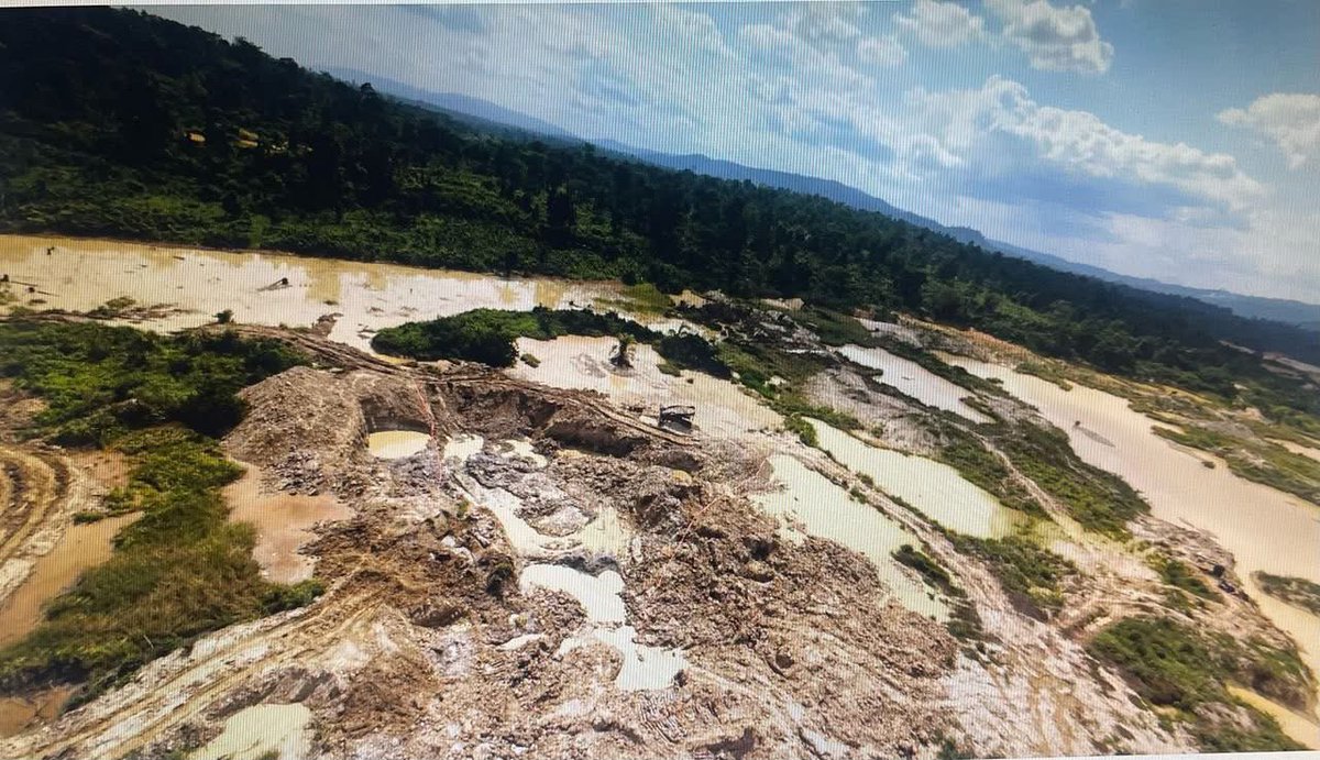 gemini_dna's tweet photo. Ghana's illegal mining crisis is no longer just an environmental issue, it's a national emergency. The Water Resources Commission has repeatedly warned that over 60% of Ghana's major river bodies have been polluted to varying degrees by illegal mining activities. Every polluted river increases water treatment costs for households and businesses. 

Ghana Water Ltd has reported spending significantly more chemicals to treat water from rivers contaminated by galamsey. In some treatment plants, chemical usage has increased by several hundred percent compared to historical levels. Taxpayers are literally paying for environmental destruction.