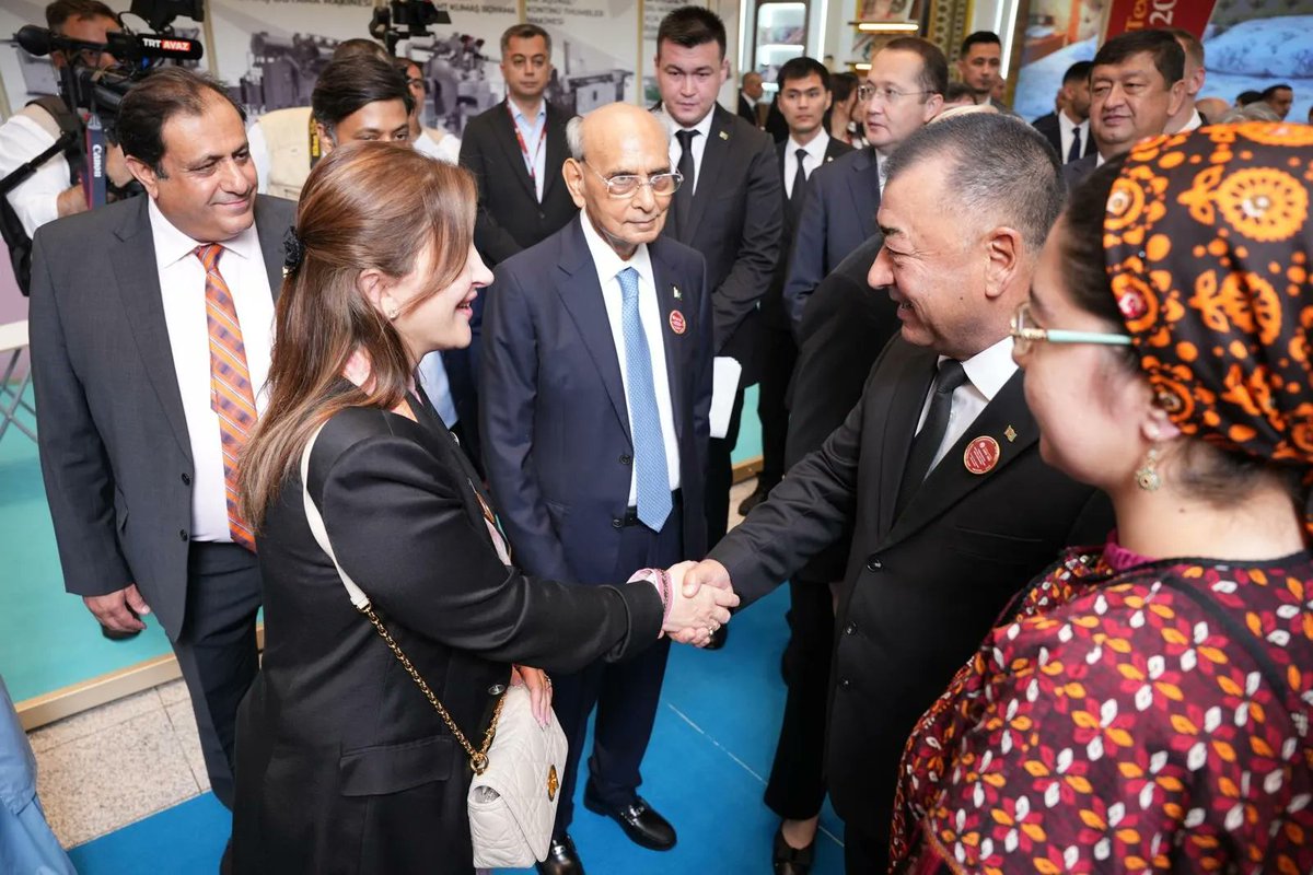 MManshaOfficial's tweet photo. I recently had the opportunity to represent the Nishat Group and Pakistan at the #TurkmenTextileExpo2026 in Ashgabat, where we showcased our textile expertise and production capabilities to a global audience. 

The exhibition served as an important platform to strengthen trade ties, explore new partnerships and promote greater collaboration between Pakistan and Turkmenistan in the textile sector. 

The facilitation by the Ambassador of Pakistan’s Embassy of Turkmenistan H.E Dr. Faryal Leghari and other officials of the Embassy was really appreciable.