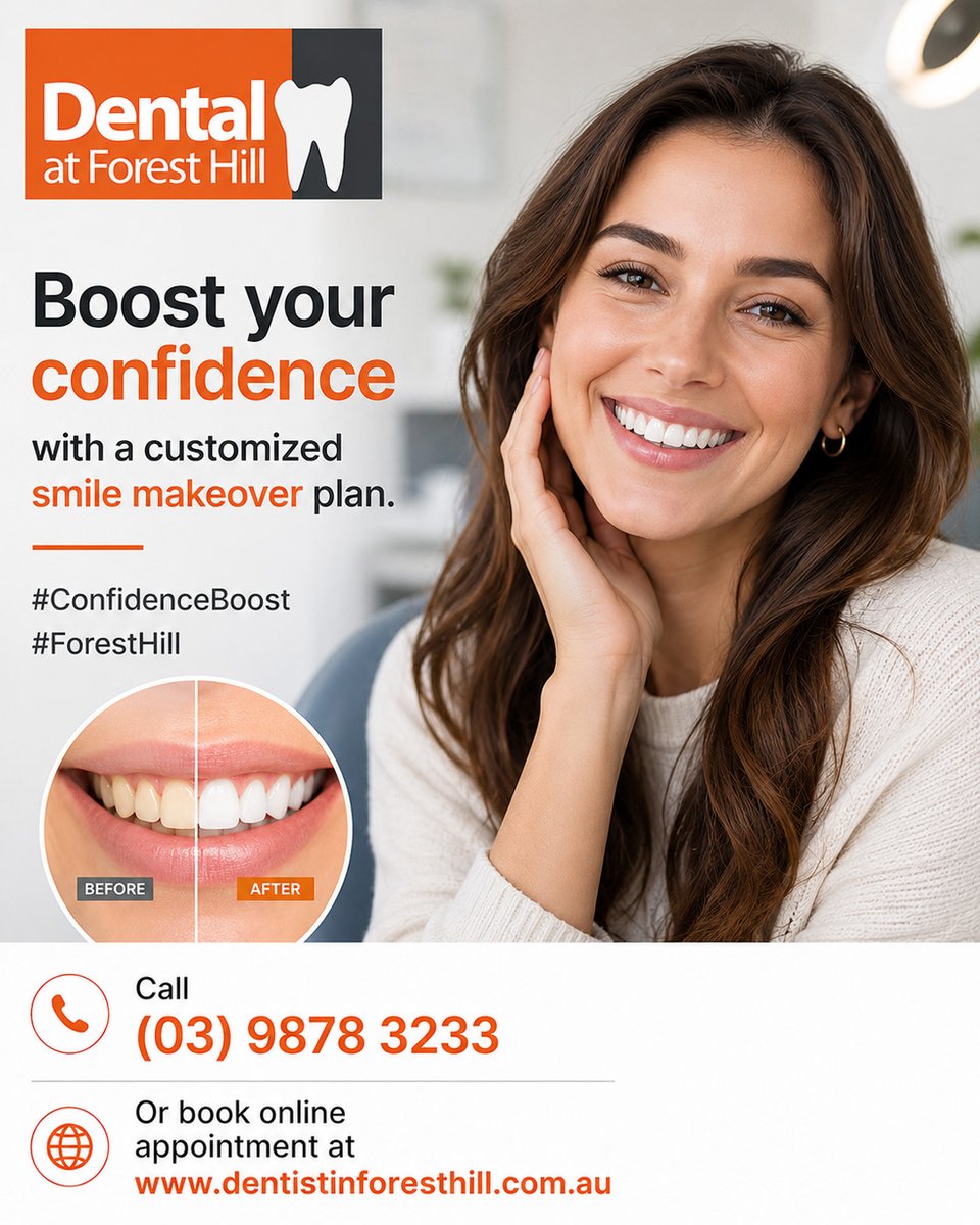dafhmelbourne's tweet photo. Boost your confidence with a customized smile makeover plan.
#SmileMakeover #ConfidenceBoost #CustomSmile #DentalCare #OralHealth #SmileTransformation #BeautyInYourSmile #HealthyTeeth #CosmeticDentistry #SmileDesign #SelfConfidence #TeethWhitening #SmileBright #PersonalizedCare https://t.co/aJMm1EFVbs