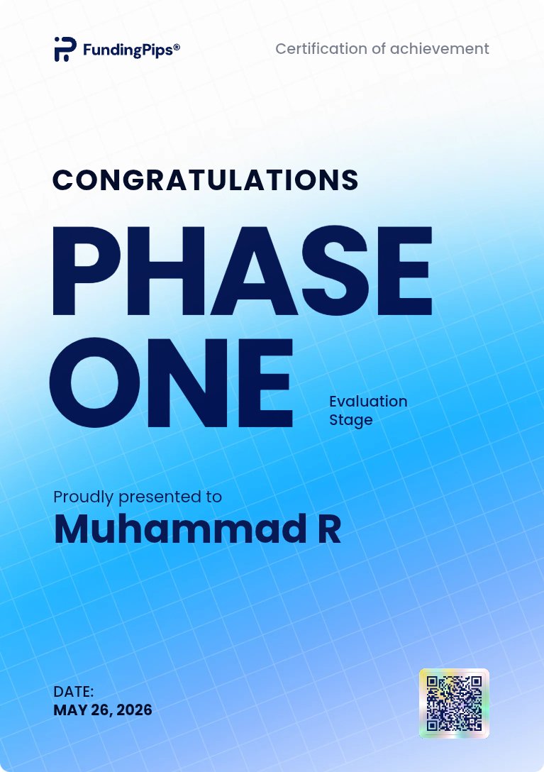 RaheelSahil3's tweet photo. Alhamdulilah with 7 day of profit account number passed I will share my strategy also say in touch #gold. #funded #fundedpips @Khldfx https://t.co/Wn7JLzvSYg
