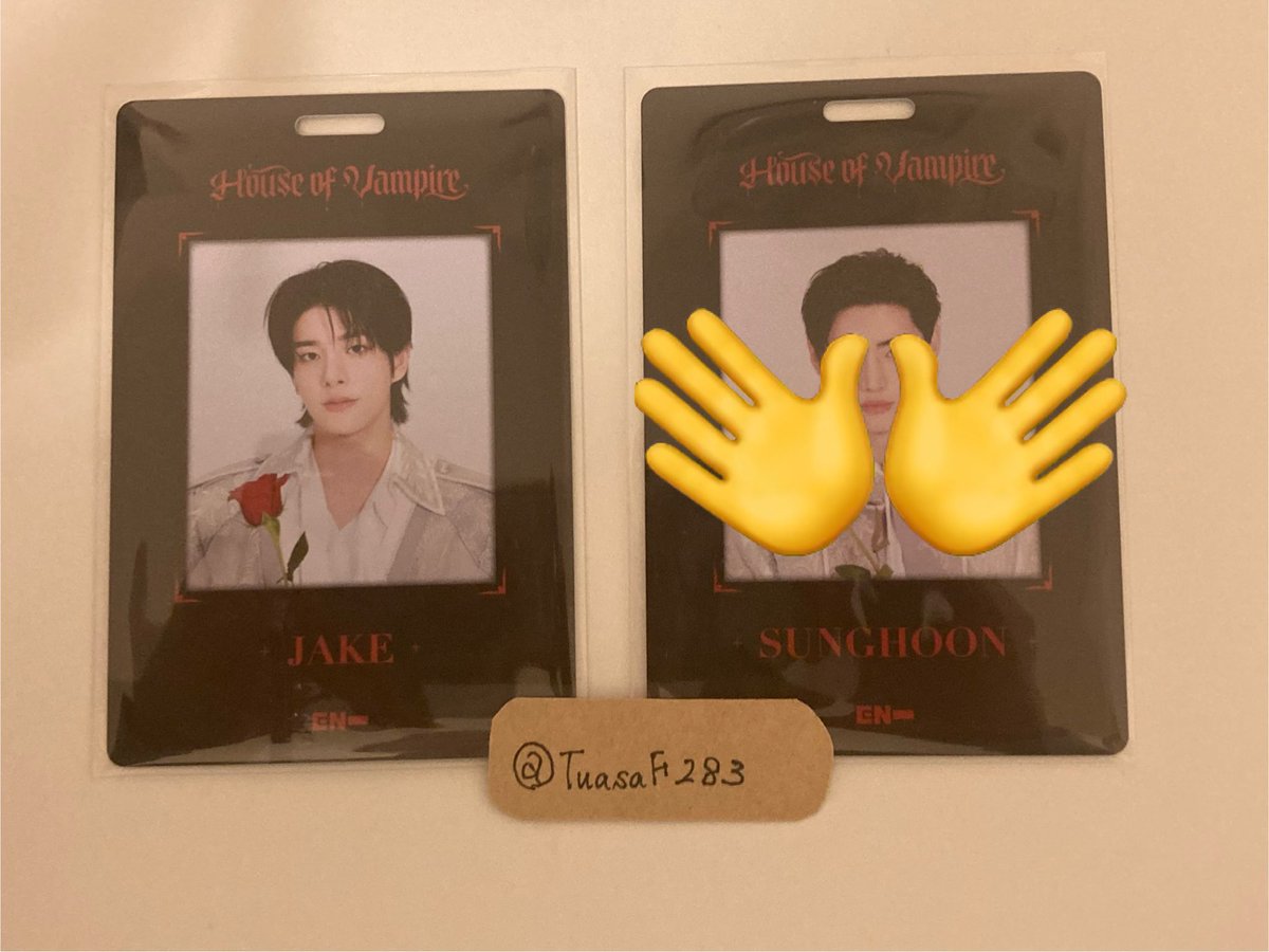 TuasaF283's tweet photo. ENHYPEN House of Vampire交換
-ADMISSION PASS-

譲) ジェイク

求) 同種 ヒスン >> ジョンウォン

お気軽にお声掛け下さい🙇‍♀️

 #ENHYPEN #ENHYPEN交換 https://t.co/DpGsxdawk5