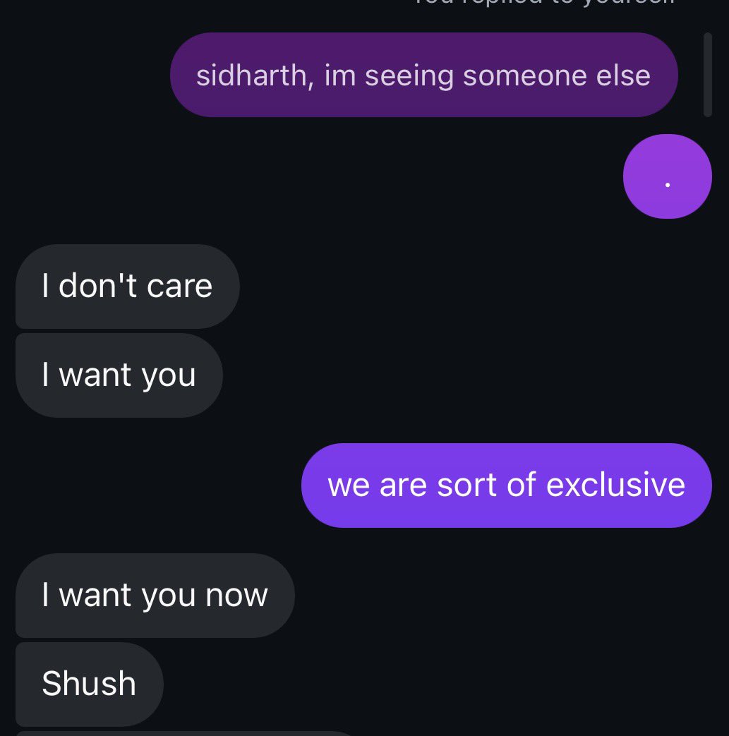ffselina's tweet photo. ex situationship dropped another banger last night https://t.co/s7AXj5uySC