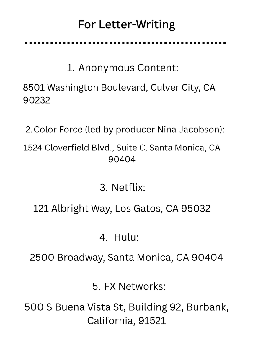 EMRosario2001's tweet photo. For those who wants to #SaveGenV, let's write to the most important people to persuade them to put the it back on air---even if it means having another network or streaming platform pick it up.

And importantly, NO DEATH THREATS!!!!!!! https://t.co/WLRc4eeDtT