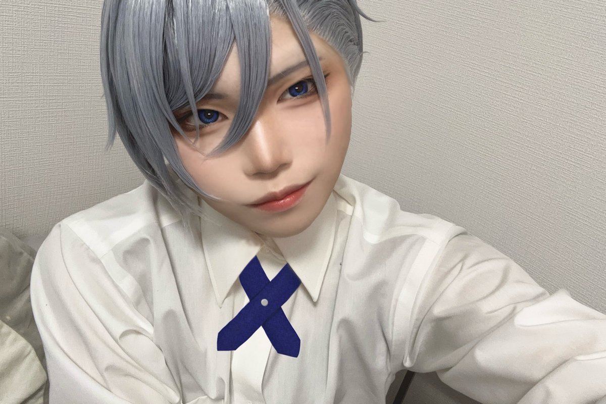 papiko_cos's tweet photo. そういえば表に上げてなかった、ほじょにウィッグ作った時に顔だけやってみたお試し長義見せちゃう。衣装とかはゼロ⚠️ https://t.co/x6btxUoJka