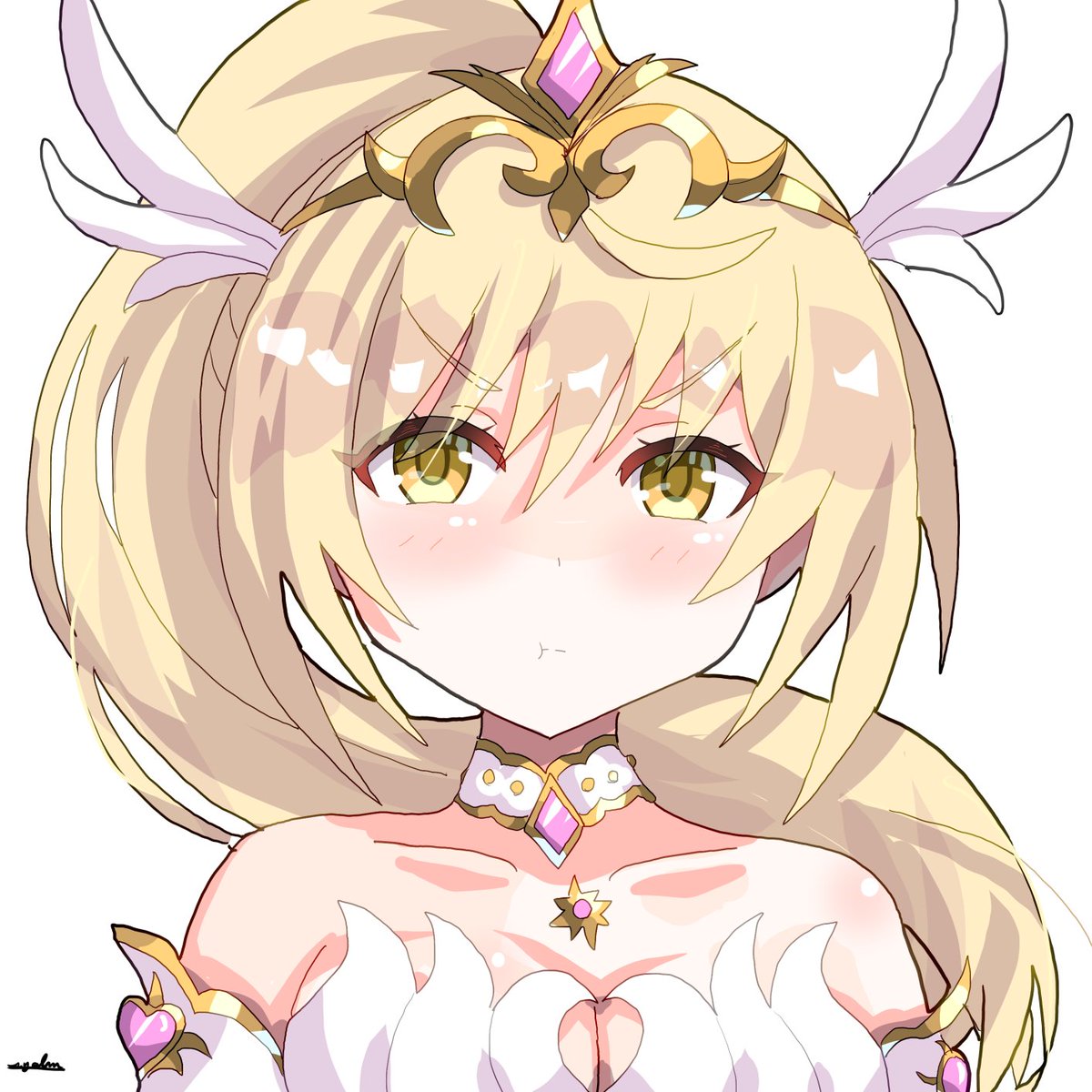 syalm's tweet photo. ヴァルキュリアのクリアちゃん。心なしかアホ毛も前向きで可愛いわね https://t.co/dX73a8cfsY