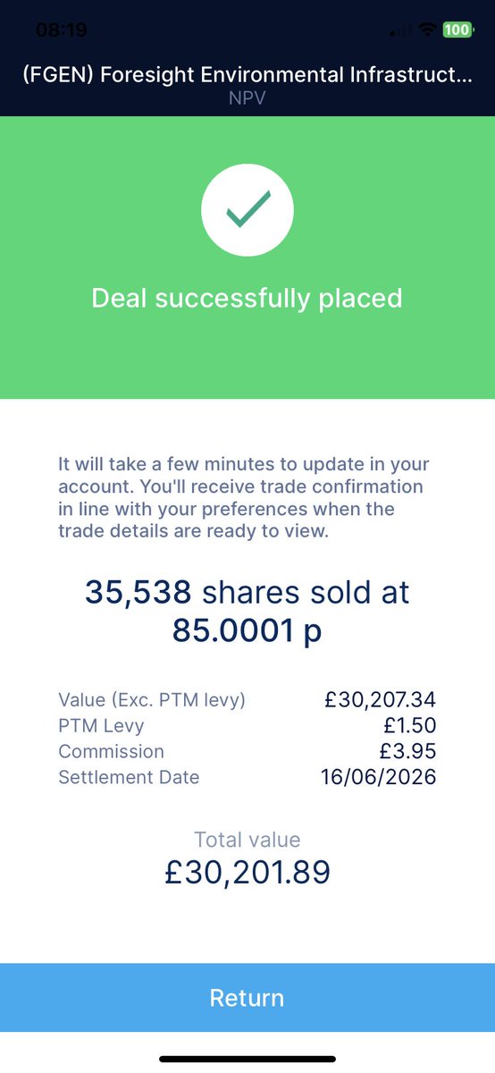 KevBuschhold's tweet photo. #FGEN sold both ISA & SIPP positions that each generated a £200+ profit with their £707 Dividends each still to come
Bought on 1st June so 10 days holding these for £1800+ tax free income https://t.co/wN7RareF0I