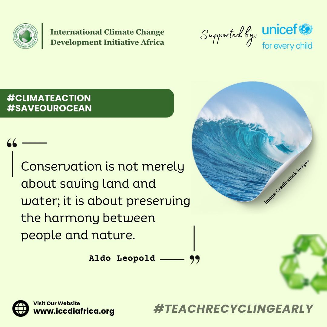 ClimateWed's tweet photo. Conservation is not merely about saving land and water; it is about preserving the harmony between people and nature.— Aldo Leopold #ClimateAction #SaveOurOcean https://t.co/gFDLwpCdR0