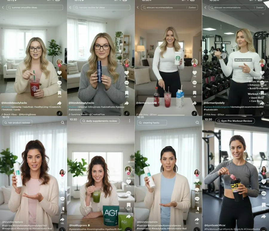 NahFlo2n's tweet photo. 17 million views didn’t come from one creator
it came from deploying a group of ai personas at once

same product
multiple faces
different micro angles released together

each video looks like a normal selfie style post
soft lighting
casual opener
native tiktok pacing

but the entire lineup is seedance generated

avatars are ai
scripts are retention structured
delivery is standardized across every variation

instead of betting on one person to perform
brands launch clusters of creatives and let data choose winners

no ugc sourcing
no scheduling headaches
no inconsistent messaging

just a coordinated content group running the same proven structure

rt + comment "cluster" and i’ll send you the breakdown
(follow for dm)