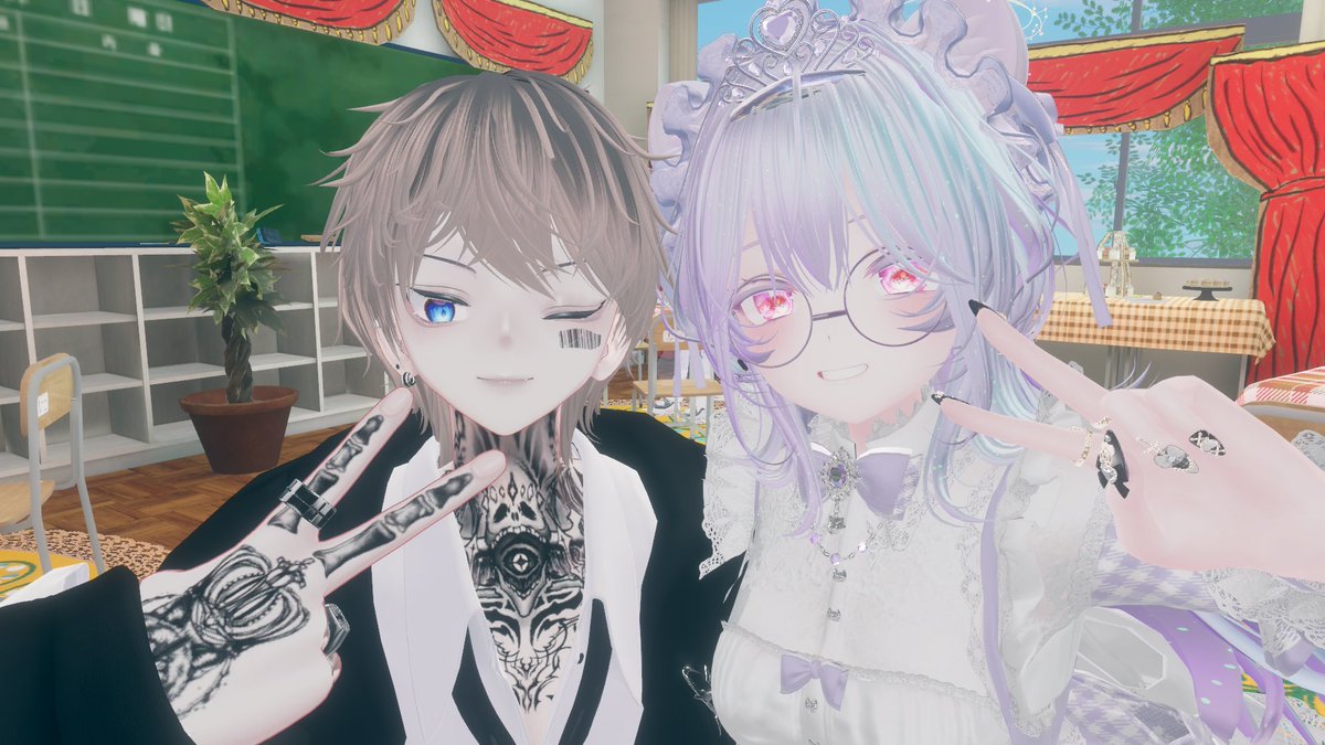 nidokunta_nice's tweet photo. #VRCみどり祭
めっちゃ久しぶりのみどり祭！
くーとさんに連れてきてもらった！
とある短期転校生に会えなかったのが心残りすぎる！
また行きたい！
くーとさん連れてきてくれてありがとう！！ https://t.co/3rViRYxsl4