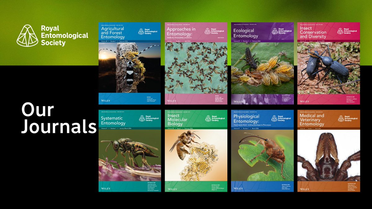InsectDiversity's tweet photo. 📢 The @RoyEntSoc Journal Awards winners for 2025 have been announced! 🎉

These are articles led by Early Career researchers, as judged by our Editors-in-Chief.

Learn more about each journal's article selection ⬇️
https://t.co/P87DEPEYc0

Congratulations to all the winners! https://t.co/C1vlatJiUM