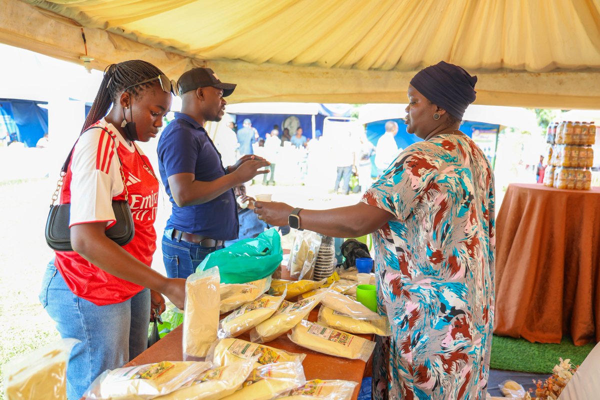 CURADOrg's tweet photo. @Heifer_Uganda @fsme_uganda @unffe @NaCORIUganda @InpactUganda @Challenges_UG @miic_ug @wituganda @ugandainvest @MAAIF_Uganda Through exposure at expos, she has expanded her market reach, strengthened business networks, and improved product visibility.
 She also employs 4 youth, creating livelihoods through her growing agribusiness. 
#Agribusiness #EntrepreneurSpotlight #ValueAddition #YouthInBusiness https://t.co/W5pJYSiyiu