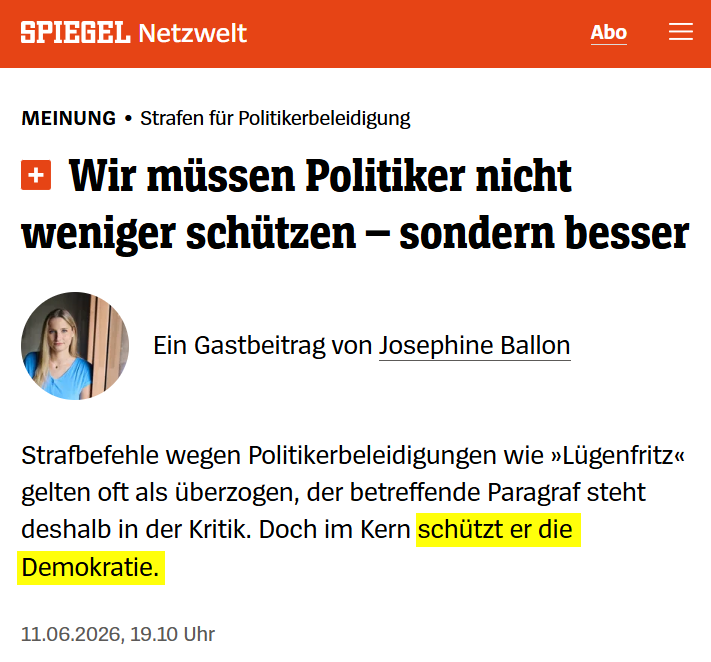 maternus's tweet photo. Die Chefin der Stasibude HateAid meint, daß der § 188 StGB, der unsere Geliebten Politiker vor Majestätsbeleidigung bewahrt wie im 18. Jahrhundert, die Demokratie schützt.

So, wie der Antifaschistische Schutzwall die DDR vor den Faschisten gerettet hat.
1/2 https://t.co/AGQF2PHw5O