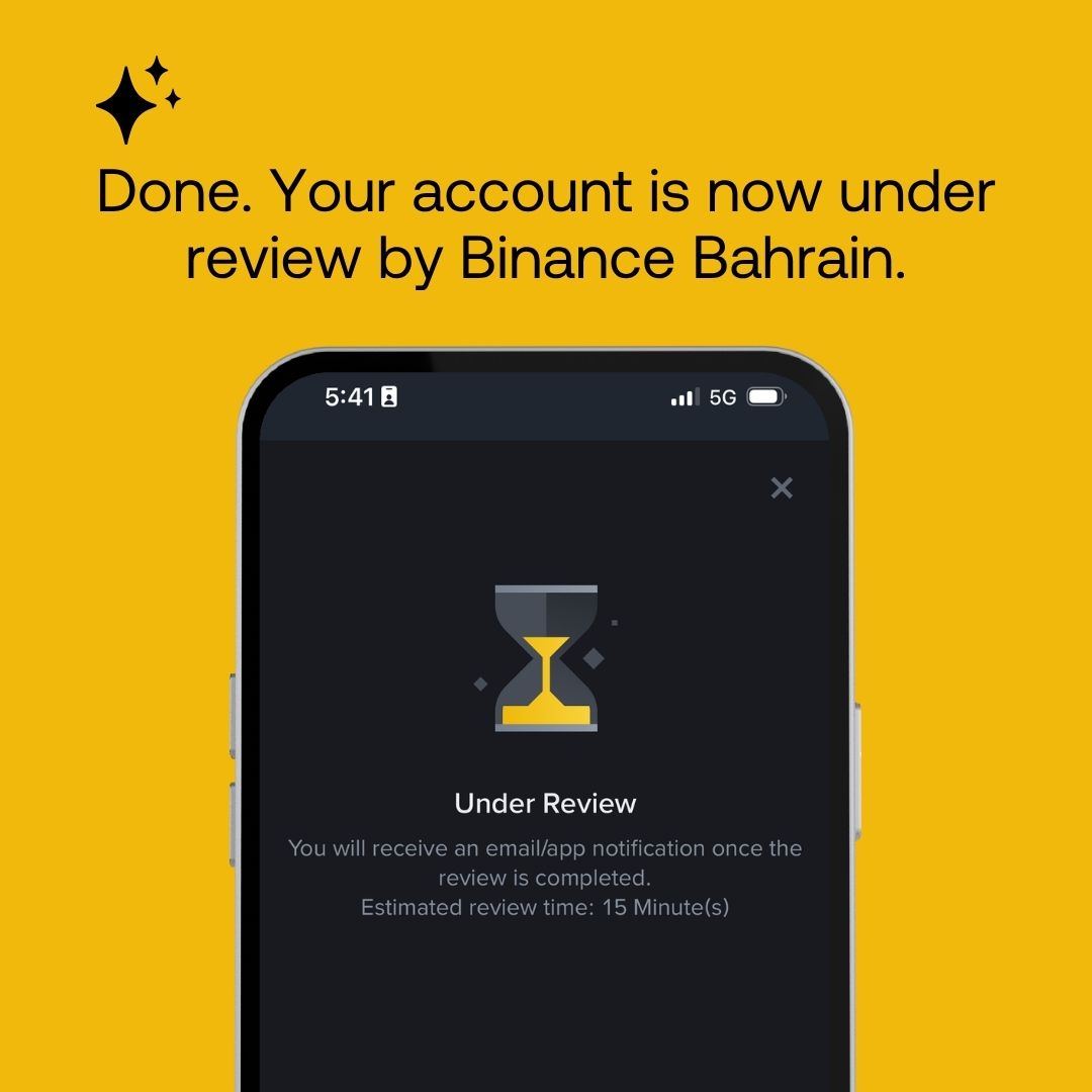SGB_app's tweet photo. @binance 6/6 That's it. ☑️  Your account is now under review by Binance Bahrain.

Once approved, your SGB account and Binance Bahrain are connected. You can move funds instantly between them in both directions.

Get started → https://t.co/OZRUc8Uv9c https://t.co/d6j2OgvUQw
