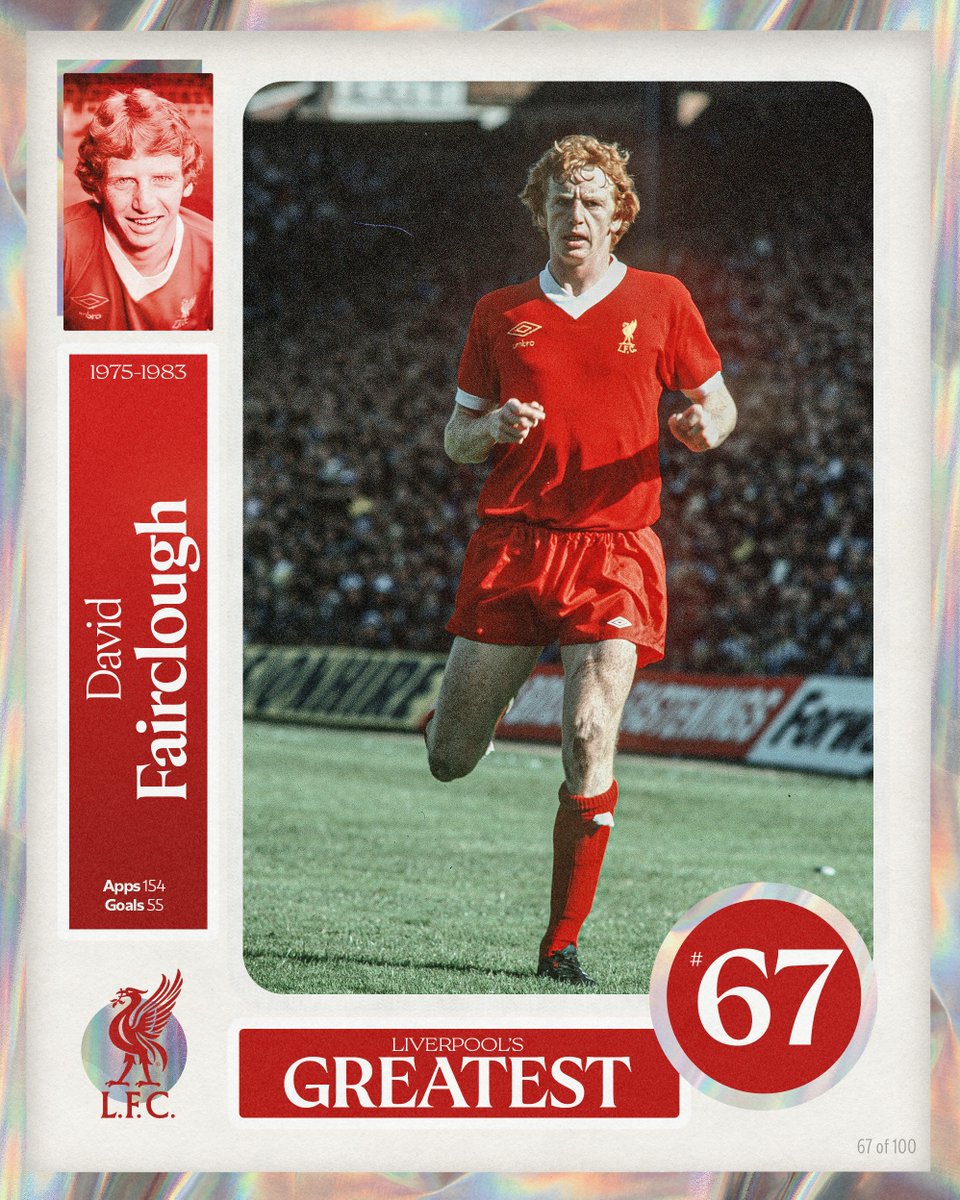LFC's tweet photo. Liverpool's Greatest - No.67: David Fairclough 👊