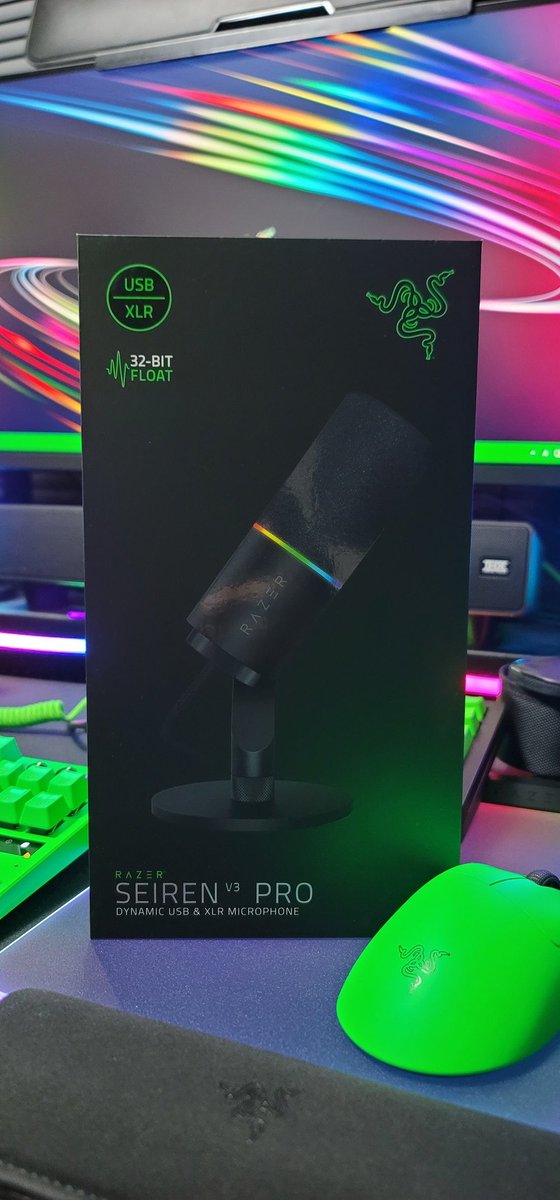 AoharuArchive's tweet photo. Razer Seiren V3 Pro買いました~✨🎙️
#Razer
#RazerJP https://t.co/4uUFMpYonW