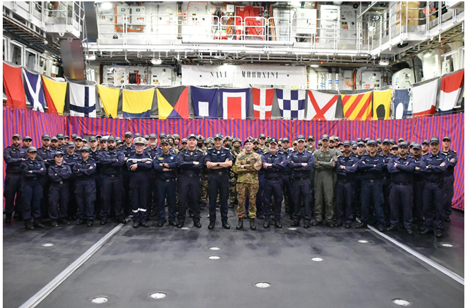 ChairmanEUMC's tweet photo. Deputy EUMC Lt Gen Enrico Barduani Visits #EUNAVFOR MED IRINI, Reinforcing EU’s Commitment to Mediterranean Security
This week, Lieutenant General Enrico Barduani, Deputy Chair EU Military Committee (EUMC), visited Operation IRINI at Sigonella Air Base in Sicily and thereafter by helicopter transfer to flagship ITS MOROSINI. His visit highlights the enduring importance of this flagship Common Security and Defence Policy (CSDP) mission, now in its sixth year of operations.
Since its launch in 2020, EUNAVFOR MED IRINI has been a key pillar of EU defence, enforcing the UN arms embargo on Libya and countering illegal oil smuggling. Even as challenges evolve—including the growing threat of the Russian shadow fleet—IRINI remains steadfast, using aerial, naval, and satellite surveillance to monitor suspicious activity and uphold international law.
The mission’s expanded mandate, including Maritime Situational Awareness (MSA), ensures it stays ahead of emerging threats. By training Libyan coastal authorities and sharing intelligence with partners like FRONTEX, IRINI not only secures Libya’s stability but also protects EU interests in the Mediterranean.
Lt Gen Barduani’s visit reaffirms the EU’s long-term commitment to peace in the region. In an era of shifting geopolitical tensions, Operation IRINI stands as a testament to European resolve—proving that CSDP missions deliver real security impact.
Security through unity, Credibility through Capability
#EUDefence #CSDP #Libya #MediterraneanSecurity #Peacekeeping #EUNAVFOR #IRINI #Security #Military #nato #Kallas