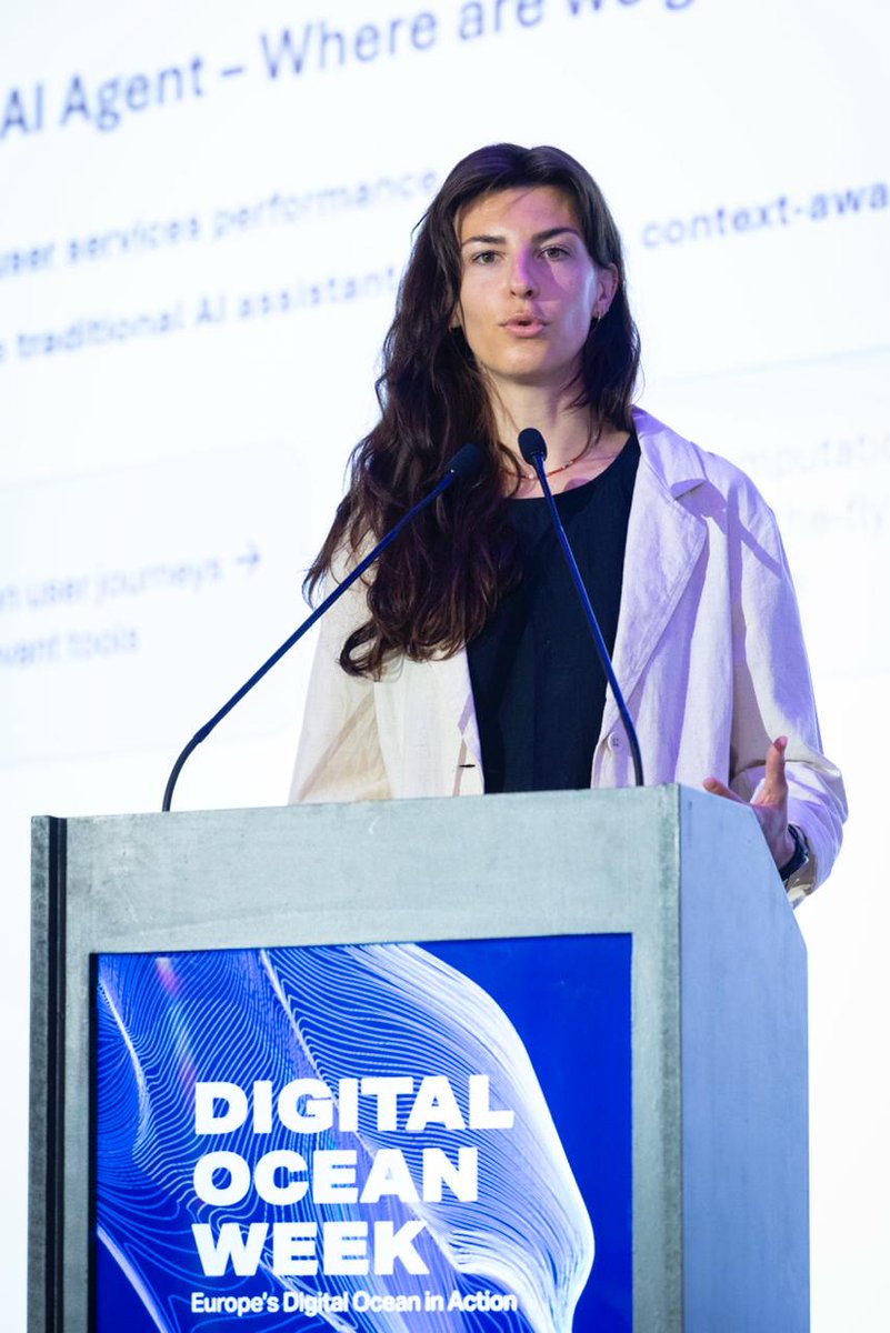 MercatorOcean's tweet photo. The second day of the #AIOceanForum opened with the fourth session, focusing on AI agents and new interfaces to access ocean knowledge.

#DigitalOceanWeek https://t.co/3eYBKmn2o3