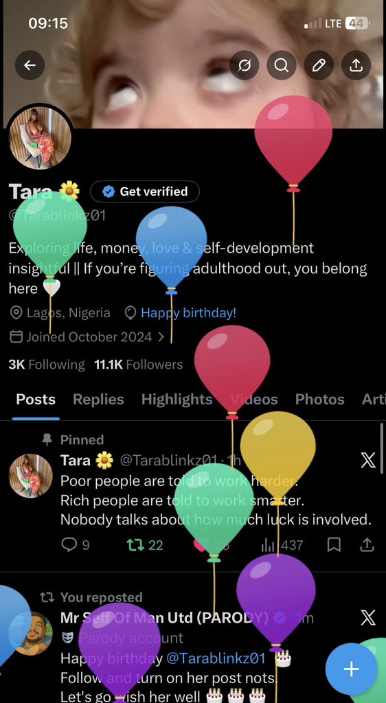 Tarablinkz01's tweet photo. Chapter upgraded 🎈 

Happy birthday to me 🥳 https://t.co/lDdPdrfIje