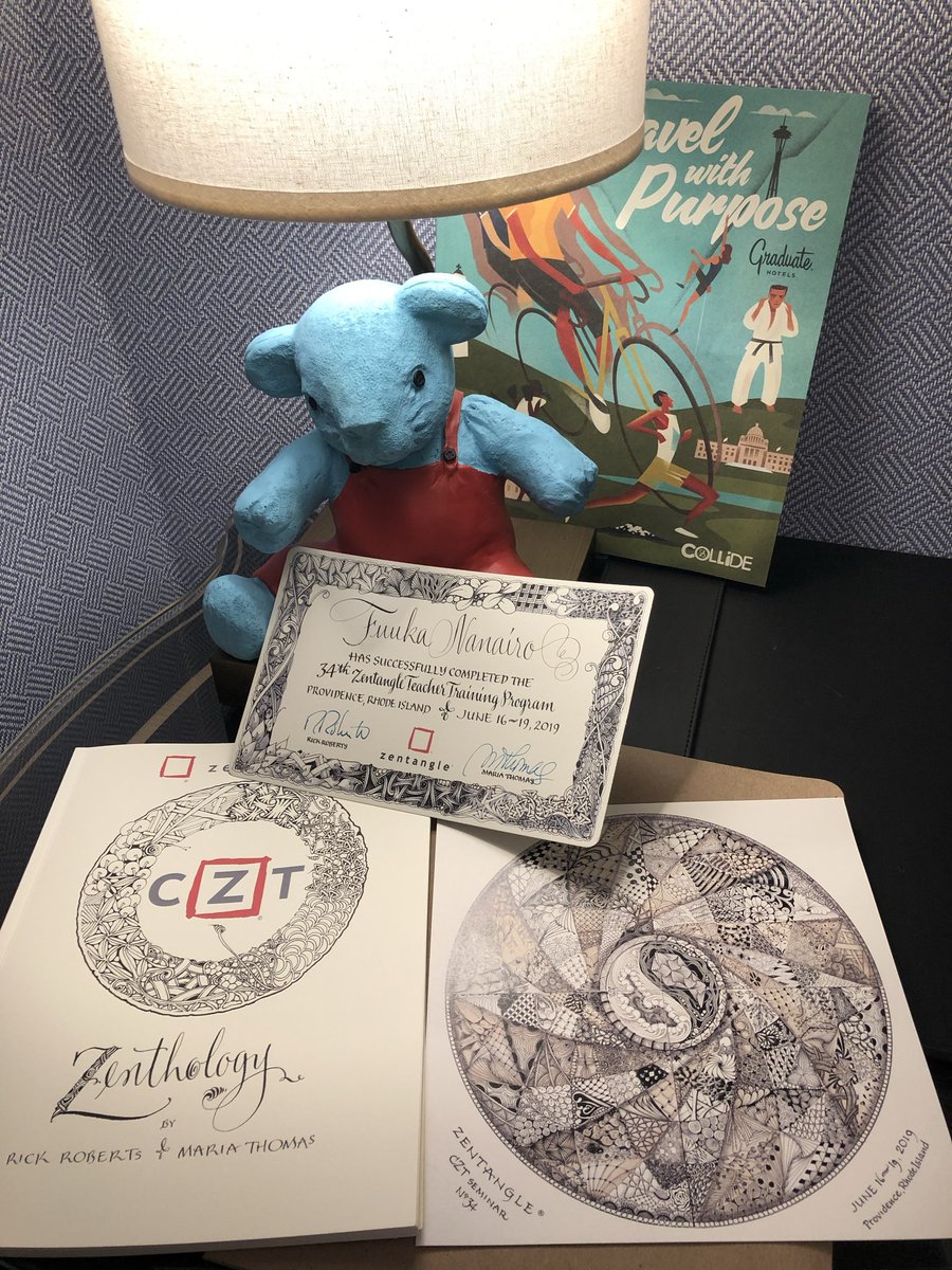 fuuka_Zentangle's tweet photo. 2019年6月、アメリカ🇺🇸プロビデンスまで行き、ZentangleのCZT資格を取りました‼️あれから7年。思うようにビジネス展開は出来てませんが、Zentangleを生活に活かす取り組みや活動を、私なりに続けて行きたいと思っています✨🥰✨
#Zentangle 
Do you remember when you joined X? I do! #MyXAnniversary https://t.co/b8CAe9rlXa