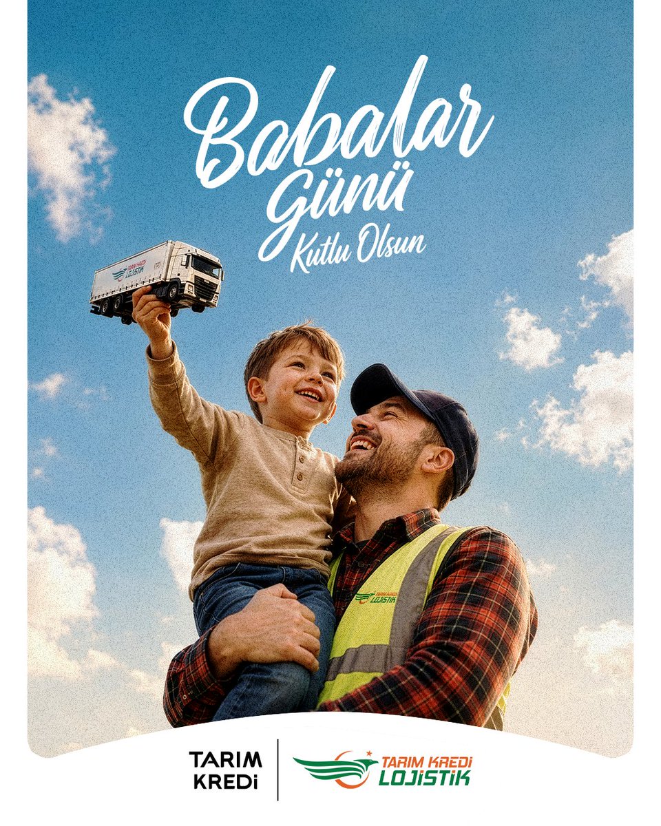 tklojistik's tweet photo. Bugün; emeğiyle, sevgisiyle ve varlığıyla hayatımıza güven veren tüm babaların günü. 🤍
Babalar Gününüz kutlu olsun.

#21HaziranBabalarGünü #TarımKrediLojistik https://t.co/hmIdIKfXXQ
