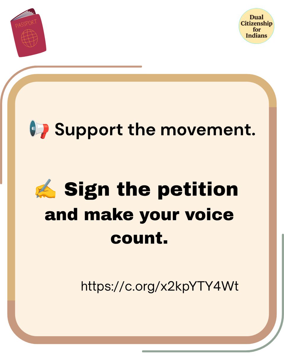 DualCitizenIND's tweet photo. @nbstv @FrankGashumba The Indian diaspora is one of India's greatest strengths.

Give overseas Indians a greater stake in the nation's future.

Sign the petition and support Dual Citizenship for Indians.
https://t.co/yve8IDiyNs https://t.co/YEvvYnYdMJ
