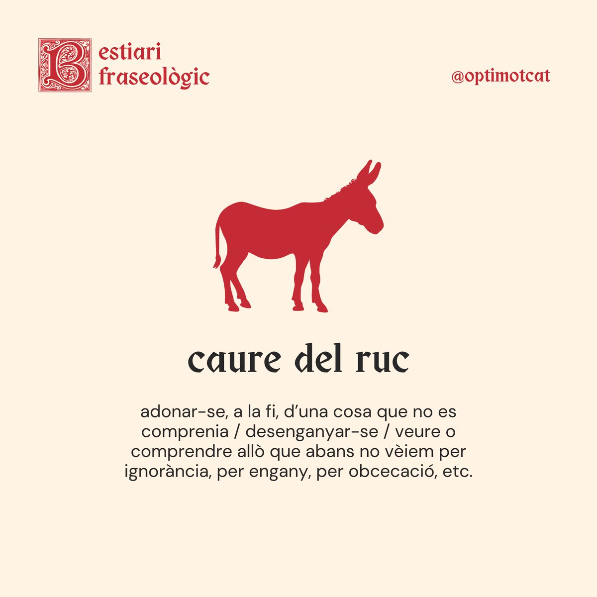 optimotcat's tweet photo. #BestiariFraseològic
—Què passa?
—Que la burra s'escagassa! https://t.co/hMuNVPetpL