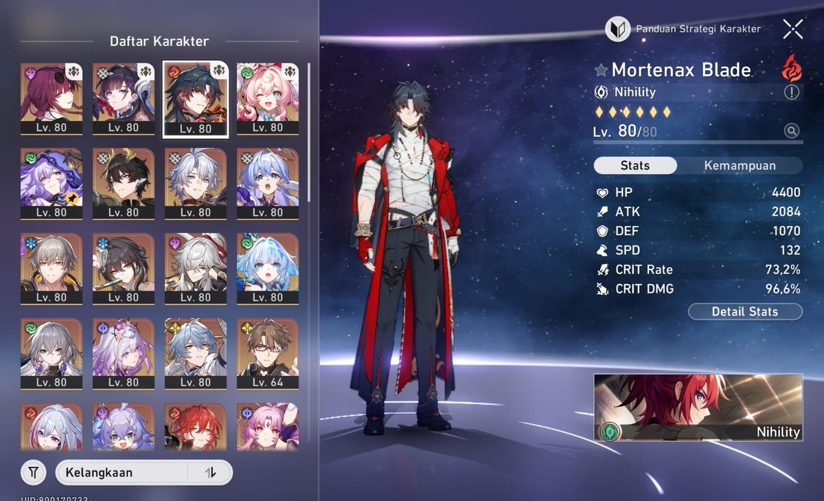 hyisilens's tweet photo. Wts honkai star rail (hsr) acc 

TL: 70 (endgame)
Mc: caelus
Limited chara: Hysilens, Mortenax Blade, Hyacine, Blackswan, Phainon, Cerydra, Sunday, Robin, Castorice + sign, Topaz, Fuxuan, Ruan mei, DHPT, Jingyuan, Archer, Dr Ratio
Story: all clear
Price: 300k (nego)
#zonauang https://t.co/c8sLJtXVXT